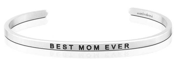 MantraBands Best Mom Ever Silver