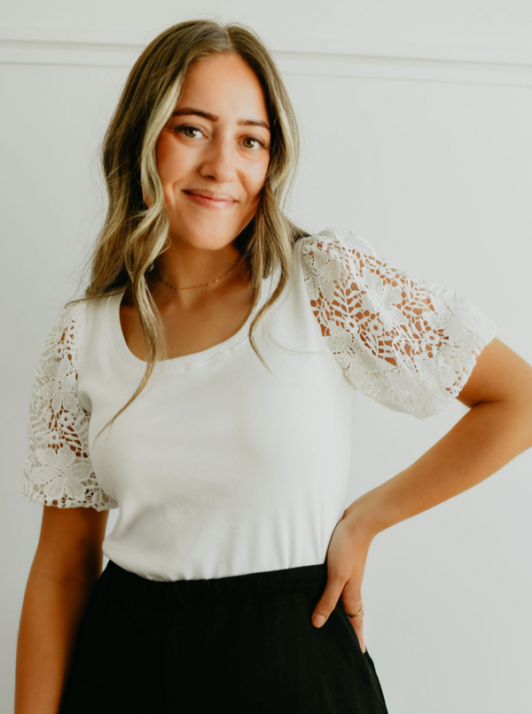 The Erin Flower Lace Top