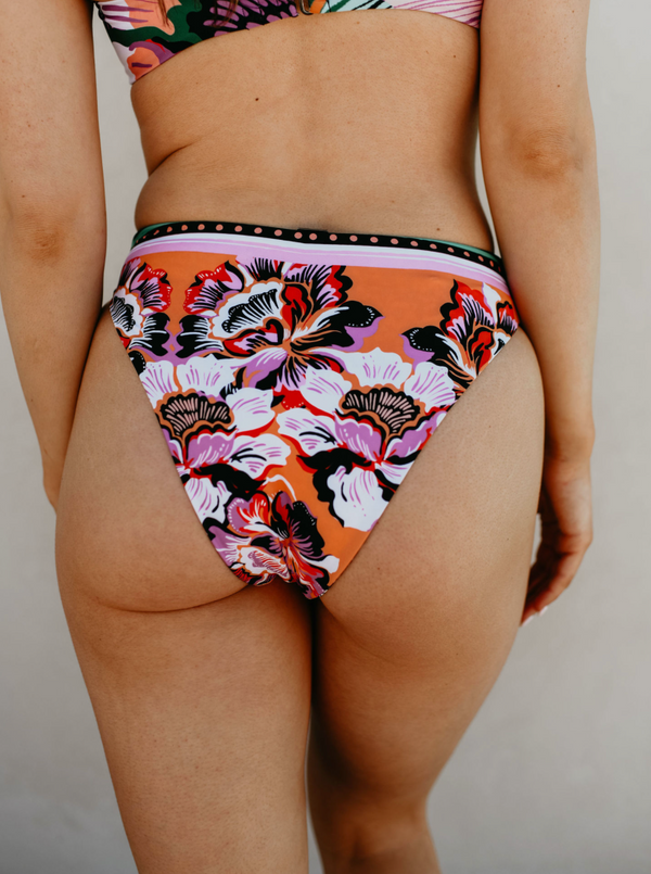Maaji Apricot Blooms Sully High Rise Bikini Bottoms
