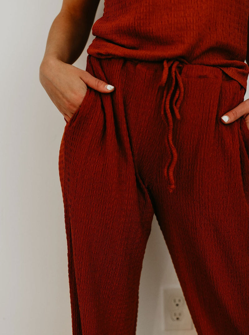 The Lexi Terracotta Pants
