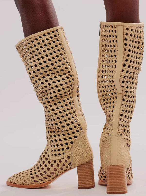 Free People Woodstock Woven Boots