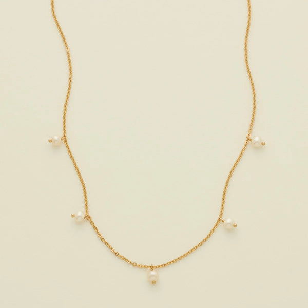 Made By Mary Floating Pearl Necklace