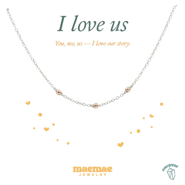 maemae I Love Us Necklace