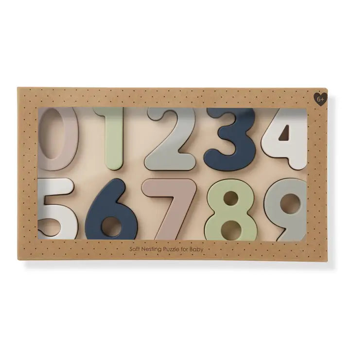 ali+oli Large Soft Silicone Number Puzzle (11-pc) For Toddlers