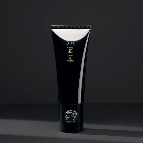 Oribe Crème for Style – rich styling cream that delivers firm yet flexible hold, tames frizz, and adds multi-dimensional shine with hydrating botanicals like geranium, lavender, chamomile and green tea.
