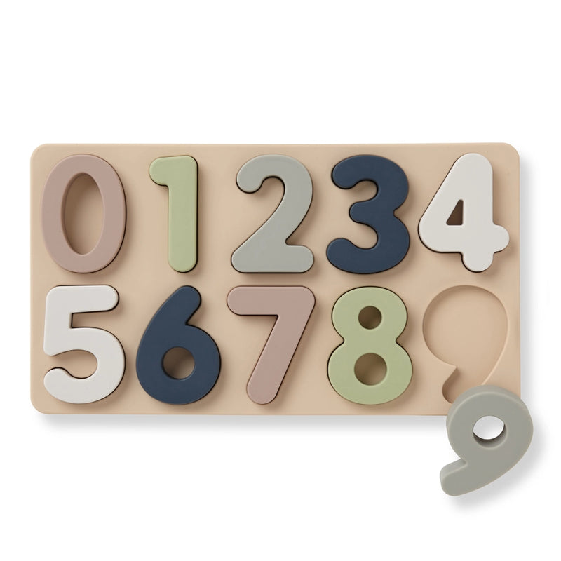 ali+oli Large Soft Silicone Number Puzzle (11-pc) For Toddlers