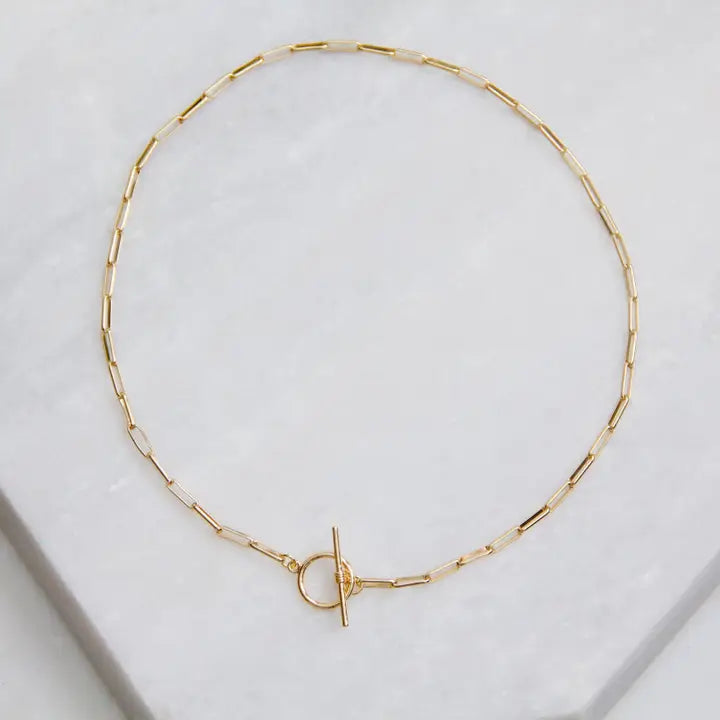 Mesa Blue Paperclip Choker Necklace