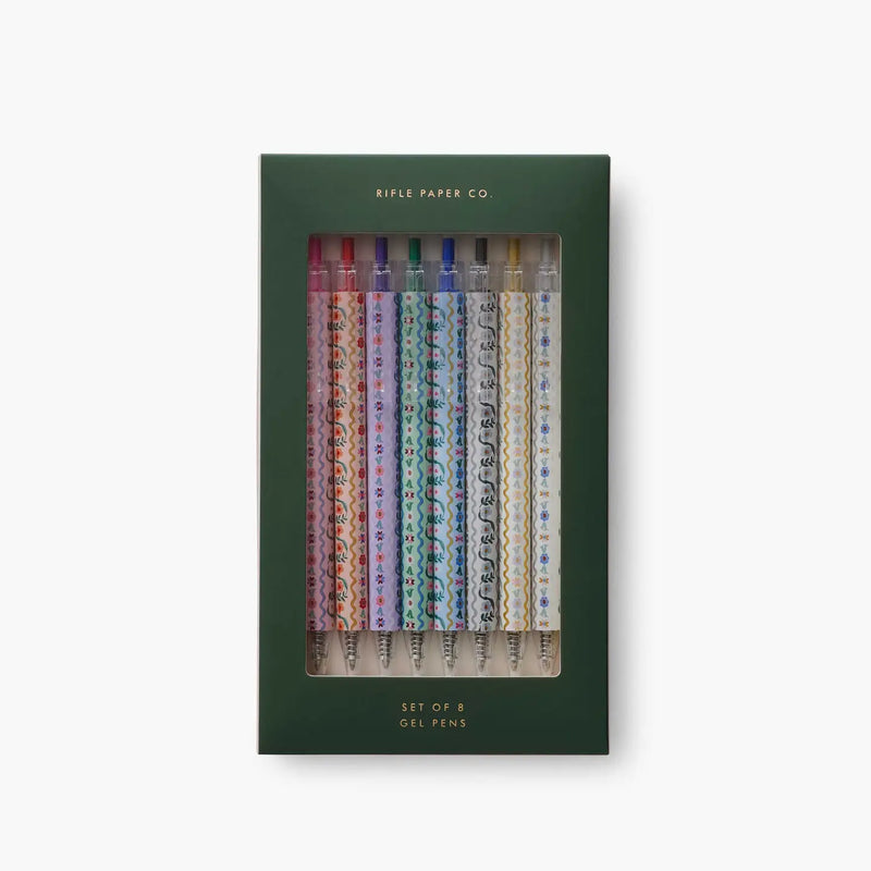 Rifle Paper Co. Delphine Gel Pen Set of 8