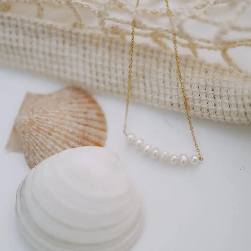 Mauve Jewelry Oceanside Pearl Necklace