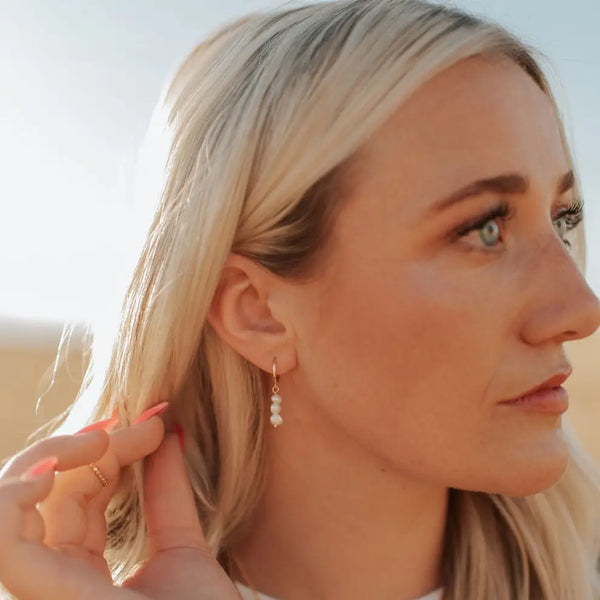 Mauve Jewelry Catalina Pearl Earrings