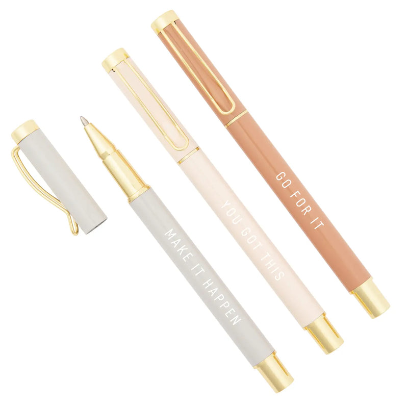 Sweet Water Decor You Got This Pen Set – Chic Motivational Ballpoint Pens in Gift Box.