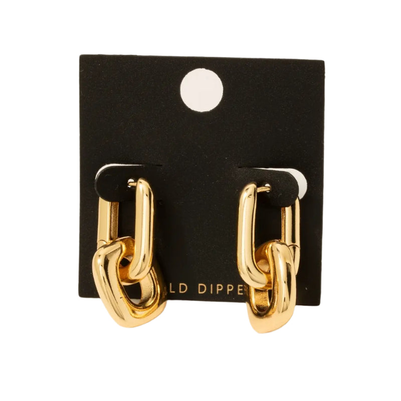These Gold Square and Rectangle Hoop Earrings, they are a Modern geometric hoop earrings featuring a sleek square and rectangular design in a polished gold finish. Perfect for adding a contemporary, sophisticated touch to any outfit, these statement earrings are ideal for both casual and formal occasions.
