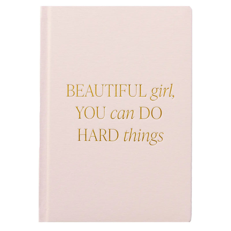 From Sweet Water Decor, a Beautiful Girl fabric journal is an inspirational linen-covered notebook for journaling, reflection, or gifting.