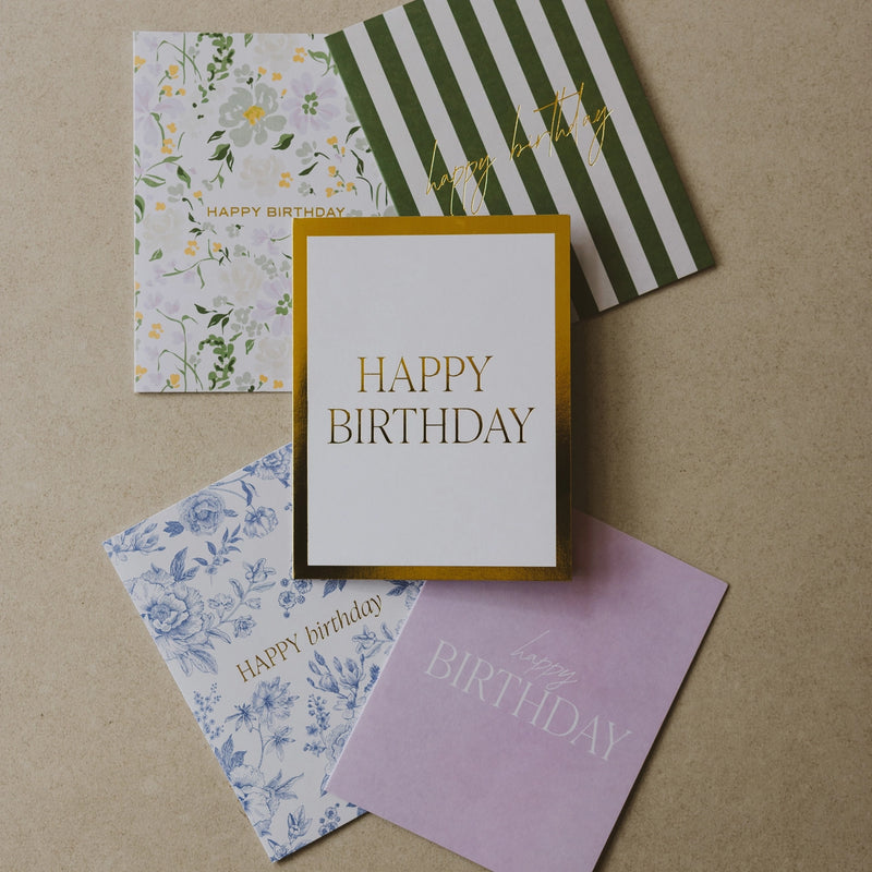 Sweet Water Decor Assorted Happy Birthday Boxed Card Set - Greeting Card