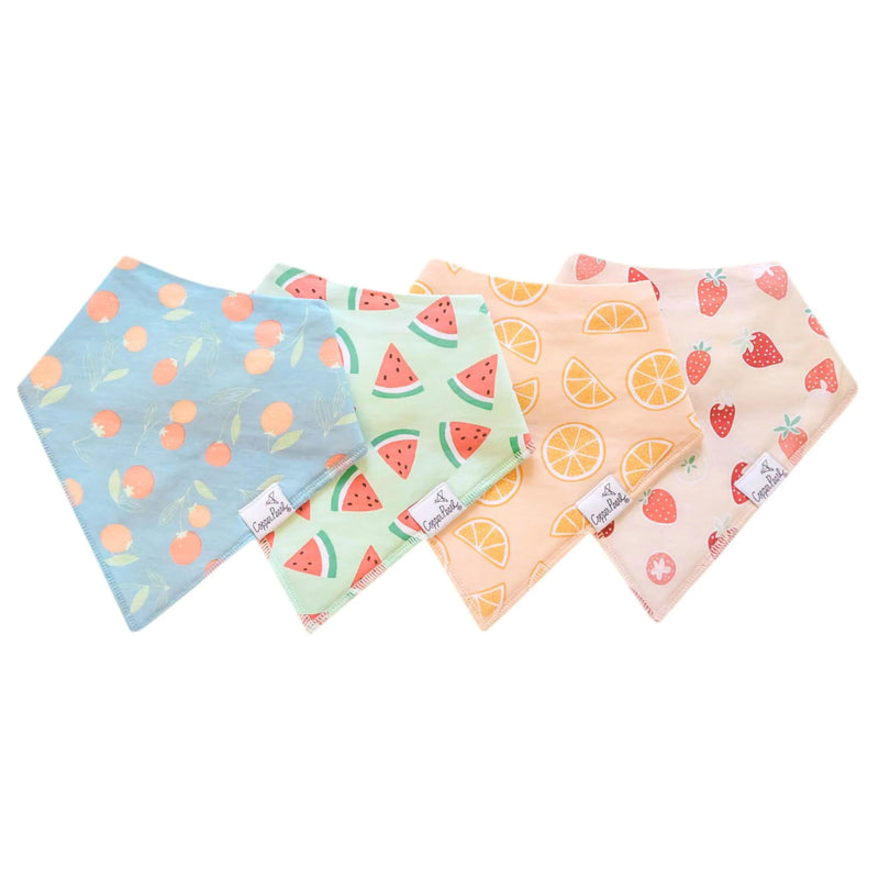 Copper Pearl Baby Bandana Bibs 4 pack