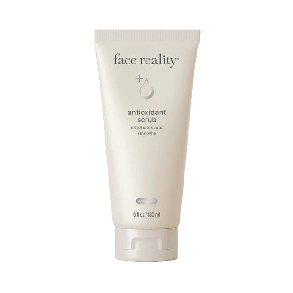 Face Reality Antioxidant Scrub – gentle exfoliating cleanser with antioxidants for smoother, brighter, acne-prone skin.