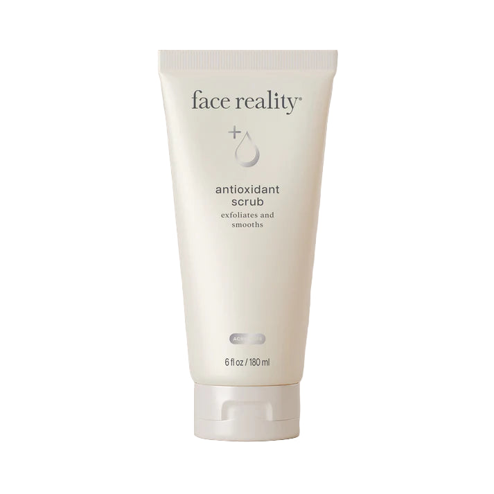 Face Reality Antioxidant Scrub – gentle exfoliating cleanser with antioxidants for smoother, brighter, acne-prone skin.