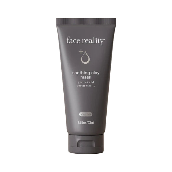 Face Reality Soothing Clay Mask – purifying clay face mask for acne-prone skin, calms, absorbs excess oil, and boosts clarity.