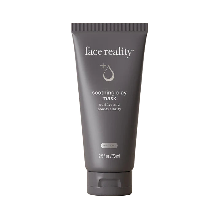 Face Reality Soothing Clay Mask – purifying clay face mask for acne-prone skin, calms, absorbs excess oil, and boosts clarity.