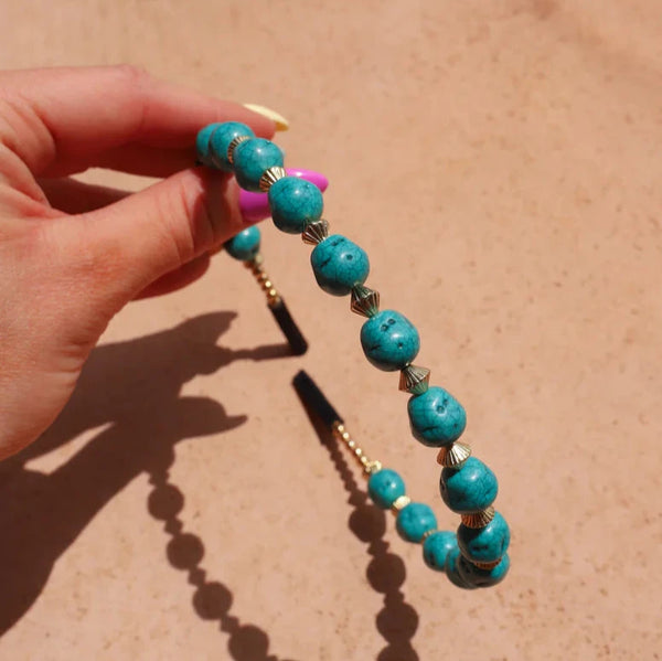 KAXI Turquoise Headband-Round