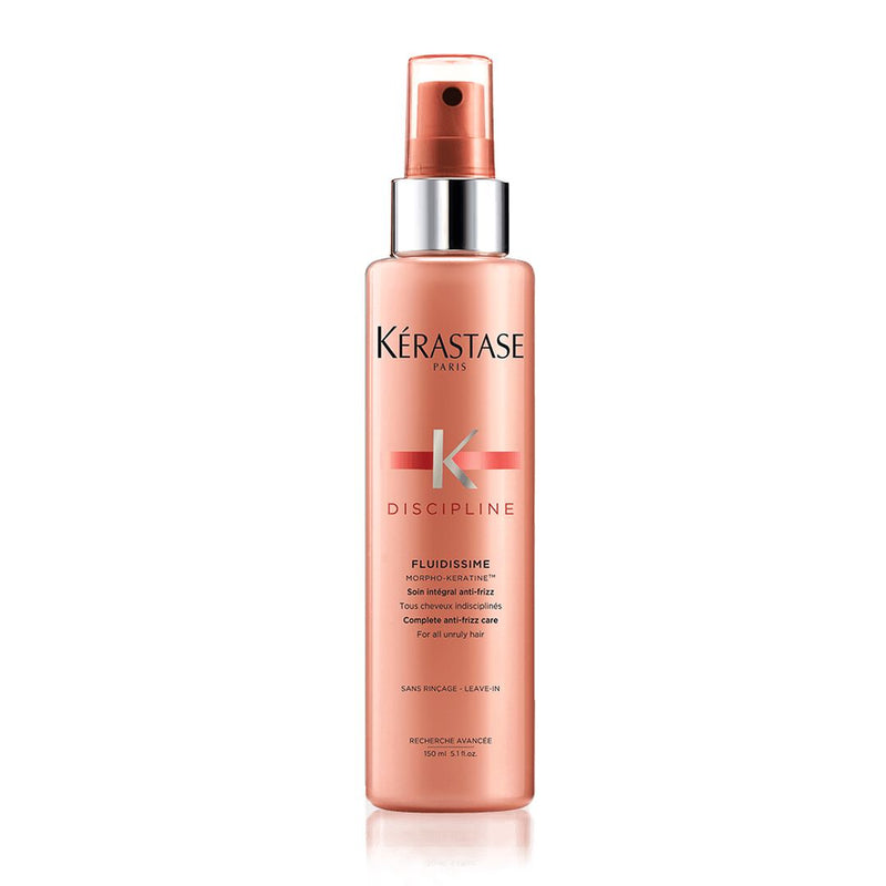 Kérastase Fluidissime Thermique heat protectant spray for frizz-free, smooth hair. A lightweight, keratin-infused heat protecting thermal spray will be a gamechanger for frizzy hair. 