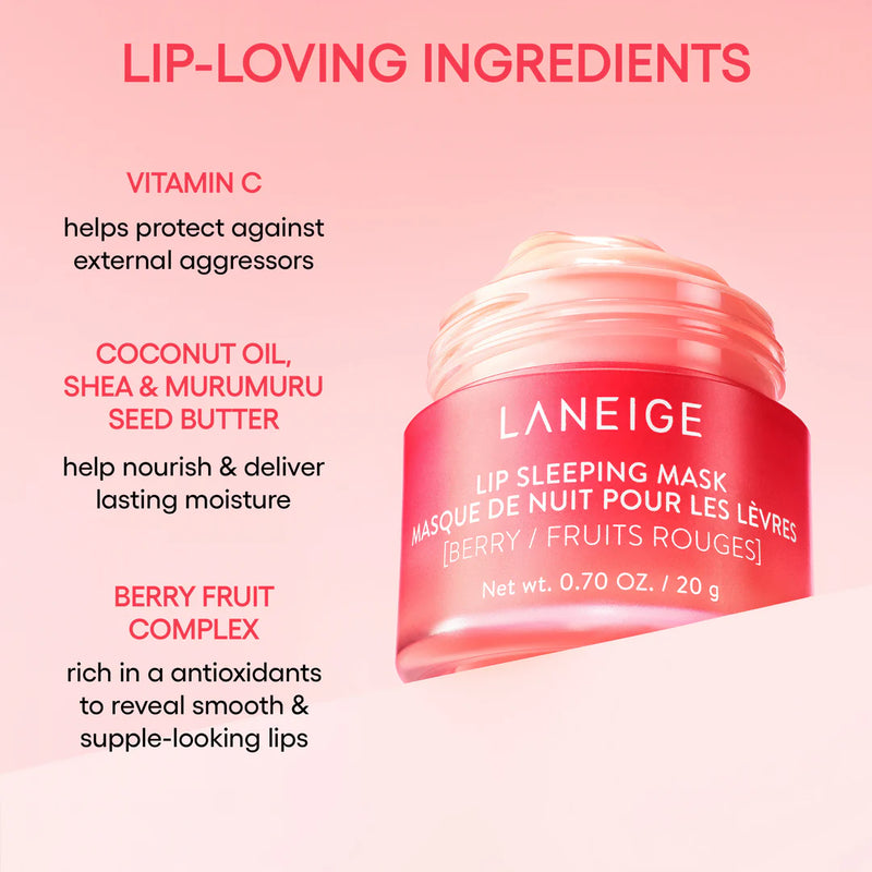 lip sleeping mask intense hydration with vitamin c LANEIGE Lip Sleeping Mask – Intense Hydration Lip Treatment with Vitam