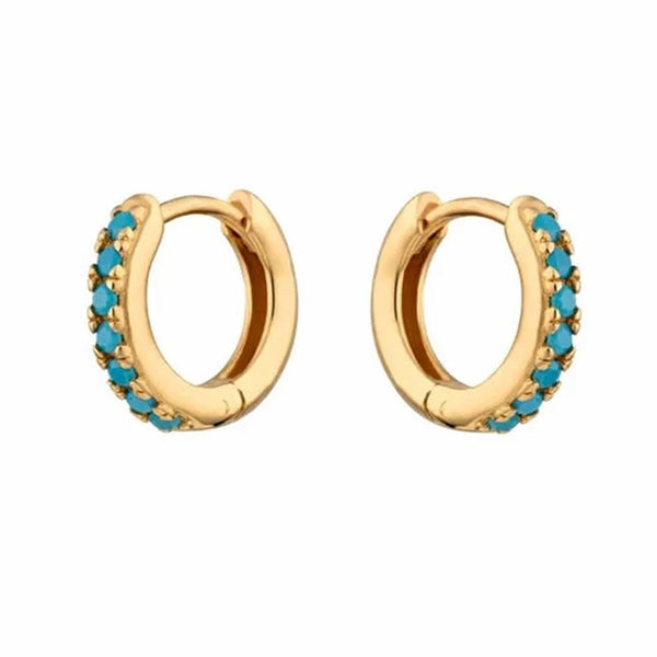Mineral and Matter Milky Way Hoop Earrings