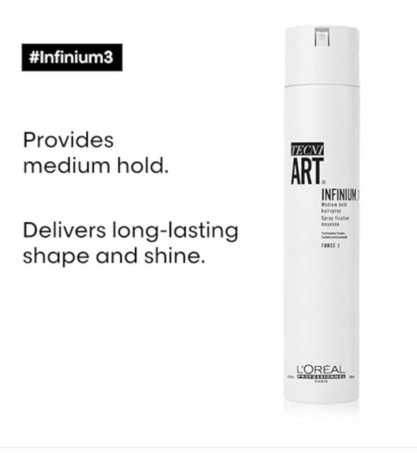 L'Oreal Tecni.Art Infinium 3 Medium Hold Hairspray