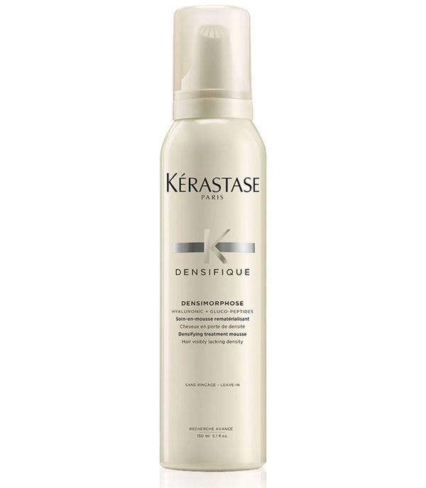 A professional thickening, lightweight densifying hair mousse by Kérastase for fine or thinning hair. It contains hyaluronic acid that makes soft and bouncy volume to hair that lacks volume.