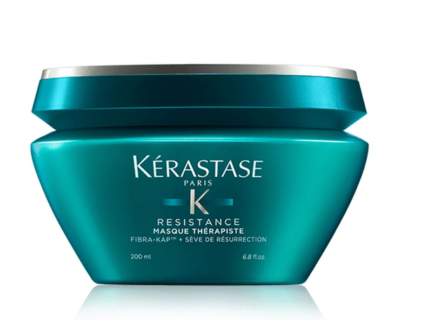 Kerastase Masque Therapiste is excellent for a repairing hair mask for weak, over-processed and damaged hair. It repairs very damaged hair; protects against hair breakage, and deeply nourishes the hair strands. A key ingredient is it carrys a Wheat Protein Derivative which goes in and repairs the flexibility and elasticity of damaged hair, restoring uniformity and smoothness.