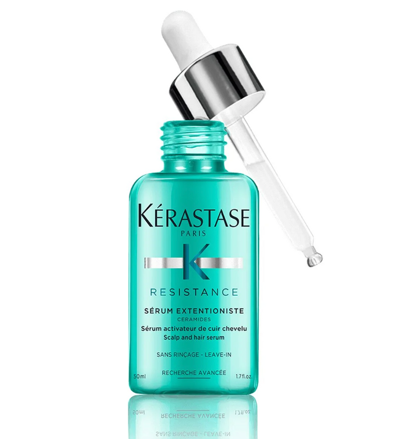 Kerastase Extentioniste Serum - luxury scalp serum for promoting hair growth. This scalp serum is a leave-in hair serum to stimulate and protect the scalp for healthy long hair. It is an advanced treatment for long, strong, and shiny hair.