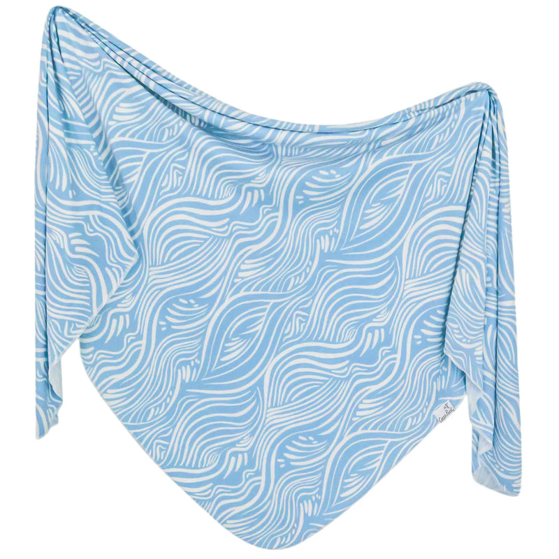 Copper Pearl Knit Swaddle Blanket