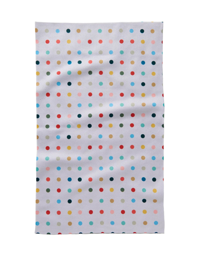 From Geometry House, this Kitchen Tea Towel makes a wonderful gift idea. It features a bright, simple colored dot design. They are highly absorbent and functional microfiber towels for the kitchen, bathroom and home. Good gift idea.