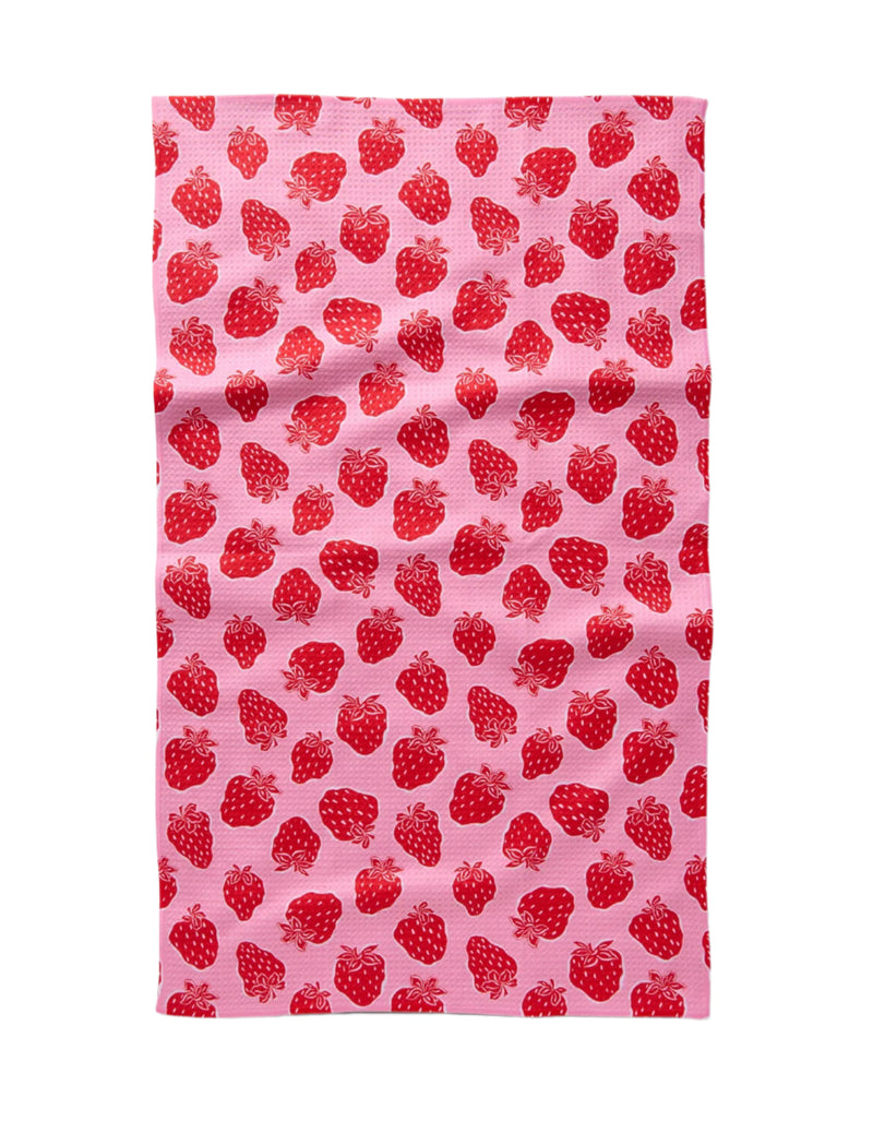 From Geometry House, this Kitchen Tea Towel makes a wonderful gift idea. It features a fresh, fun, bright and trendy strawberry design. They are highly absorbent and functional microfiber towels for the kitchen, bathroom and home. Good gift idea.