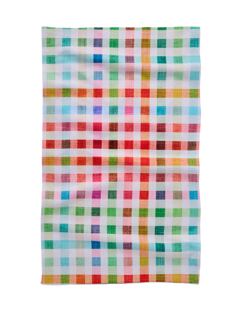 From Geometry House, this Kitchen Tea Towel makes a wonderful gift idea. It features a darling plaid design in beautiful spring colors. They are highly absorbent and functional microfiber towels for the kitchen, bathroom and home. Good gift idea.