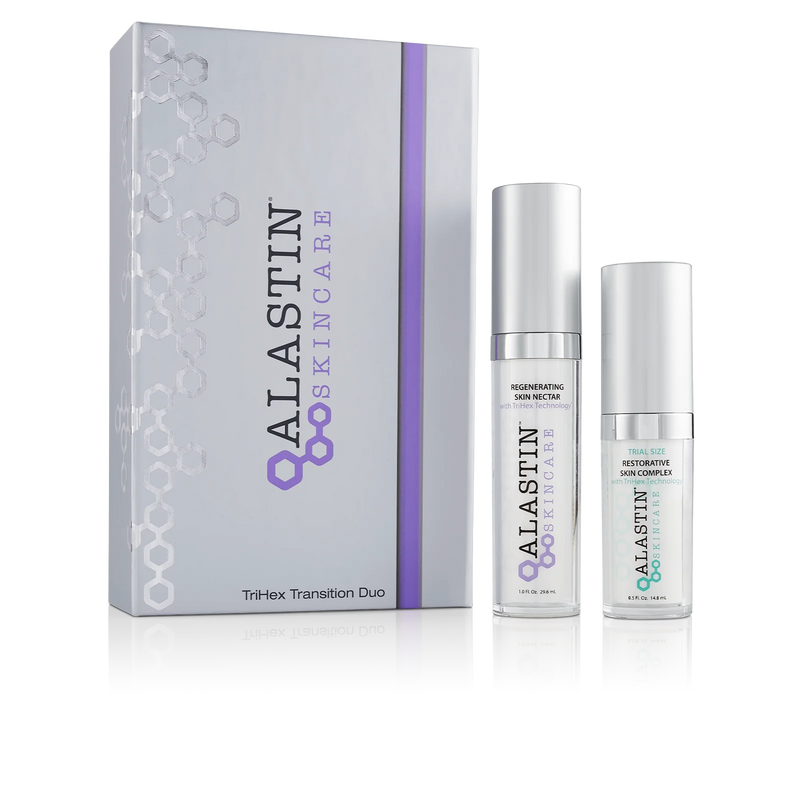 From ALASTIN TriHex Transition Duo – Advanced Skincare Set with TriHex Technology® to Support Skin Recovery, Boost Collagen & Improve Skin Texture – Ideal for Post-Procedure Care. This kit is amazing for the best results after a procedure to get the best results.