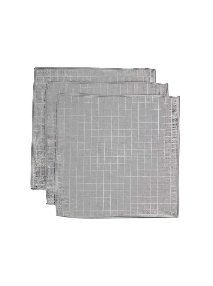 Geometry Home's Stone colored 3-pack waffle washcloths, combining practicality and modern design for your bathroom.