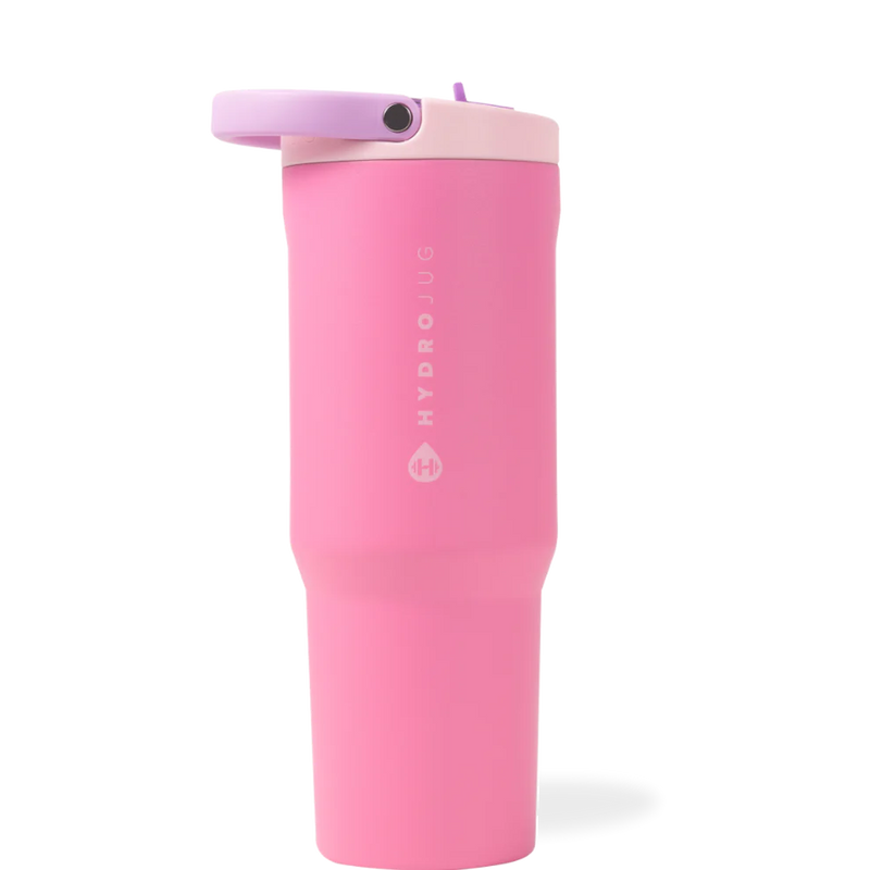 32oz HydroJug Sport water bottle in Pink Sugar – perfect for workouts, outdoor adventures, and daily hydration. Sleek design for athletes and those on the go with active lifestyles.