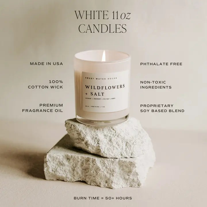 Sweet Water Decor Cashmere and Vanilla 11 oz Candle