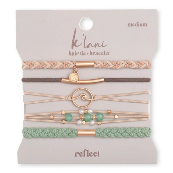 K'lani Hair Tie & Bracelet- Reflect