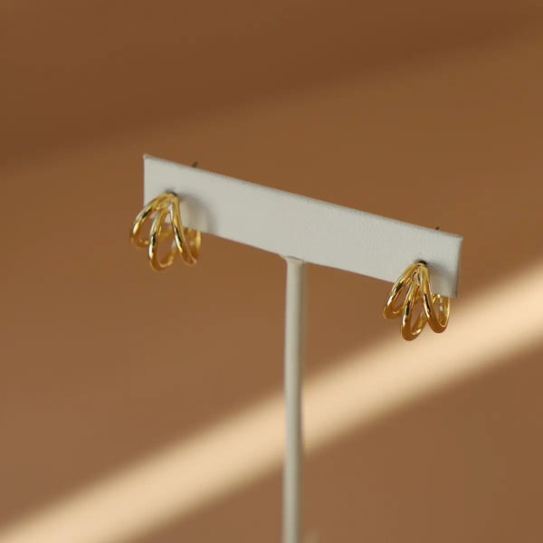 Katie Waltman Triple Hoop Studs