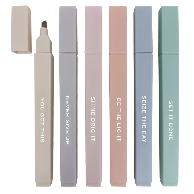 Sweet Water Decor neutral highlighter set – aesthetic stationery for journaling, planning, and note-taking.