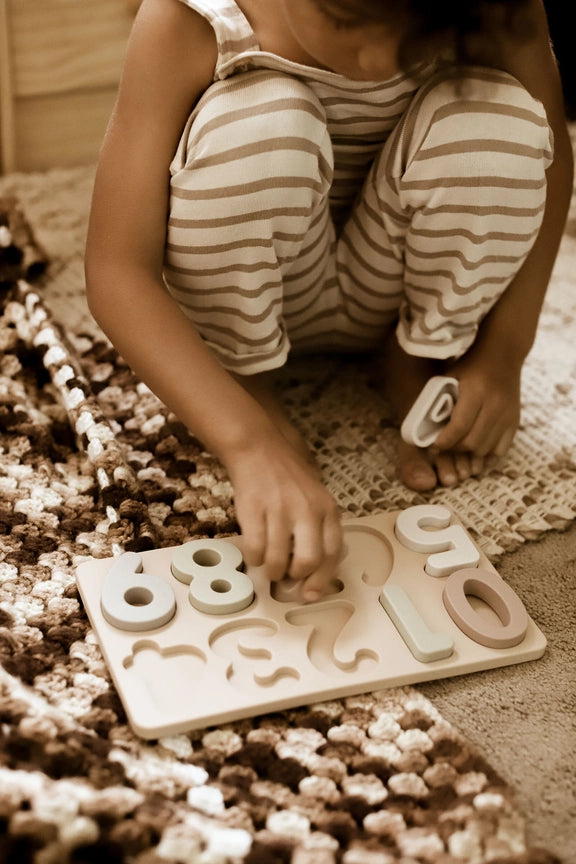 ali+oli Large Soft Silicone Number Puzzle (11-pc) For Toddlers