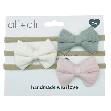 ali+oli Baby Headband Bow Set