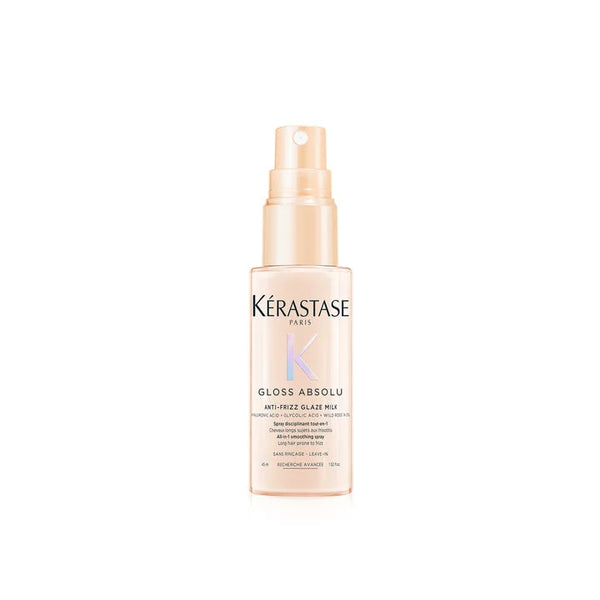 Kerastase Gloss Absolu Anti-Frizz Glaze Milk 45ml – travel-size smoothing spray for frizz control, shine, and heat protection.