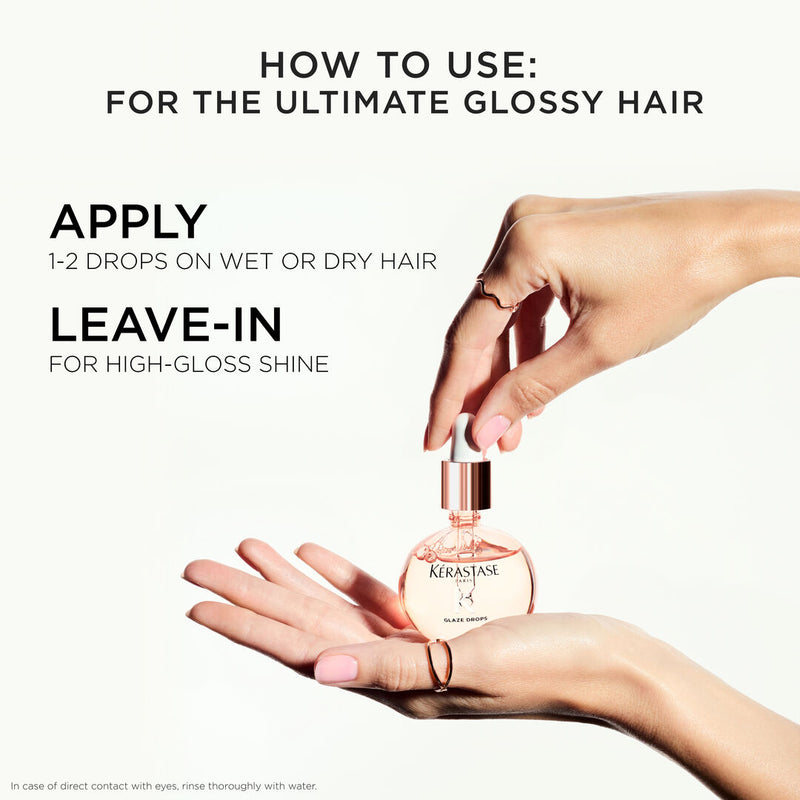 KERASTASE GLOSS ABSOLU GLAZE DROPS HIGH-GLOSS LIGHTWEIGHT HAIR OIL