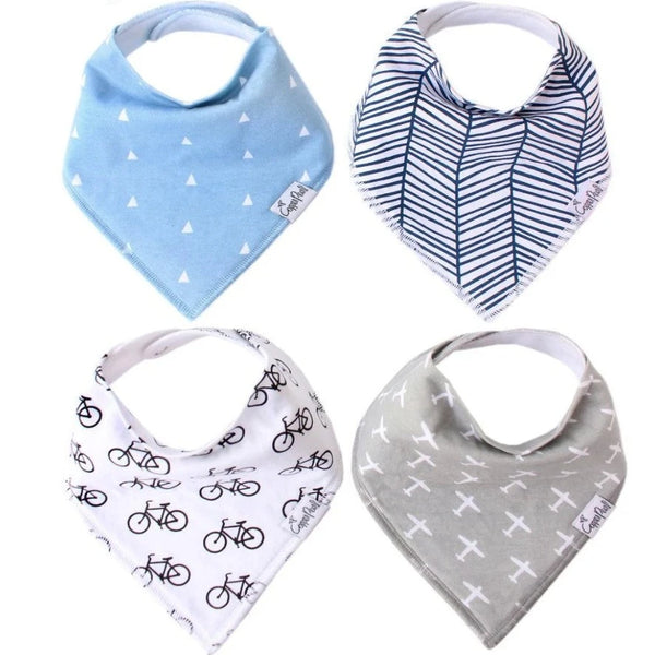 Copper Pearl Baby Bandana Bibs 4 pack