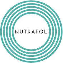 Nutrafol logo with concentric circles on a white background