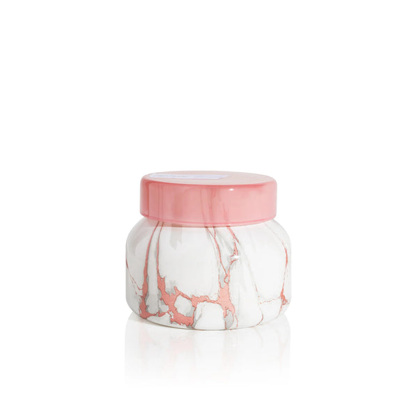 Capri Blue Paris Modern Marble Petite Candle – 8 oz Floral Scented Candle in Elegant Marble Printed Jar for Gifts or Home.