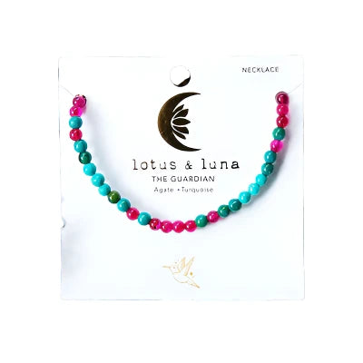 Lotus & Luna 4mm Healing Necklace